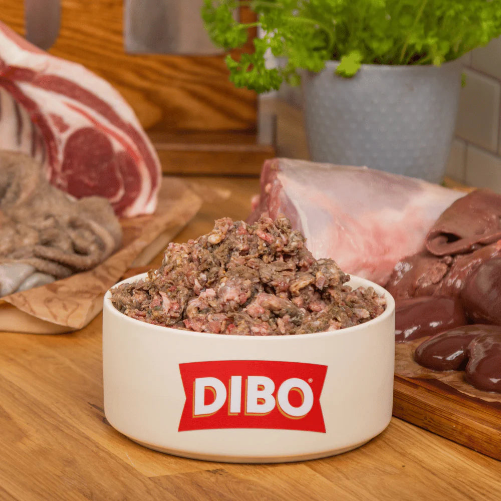 DIBO The Dog's Butcher Purely Lamb 1kg Tray raw dog food