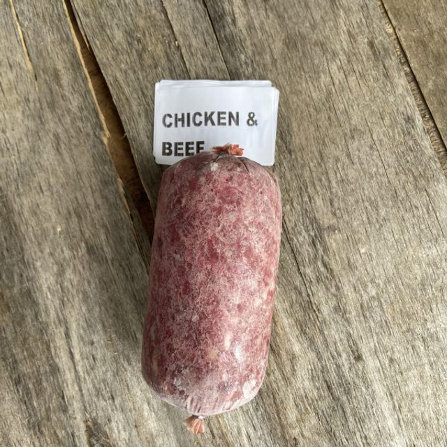 Bulmer Chicken & Beef Chubb 454g raw dog food