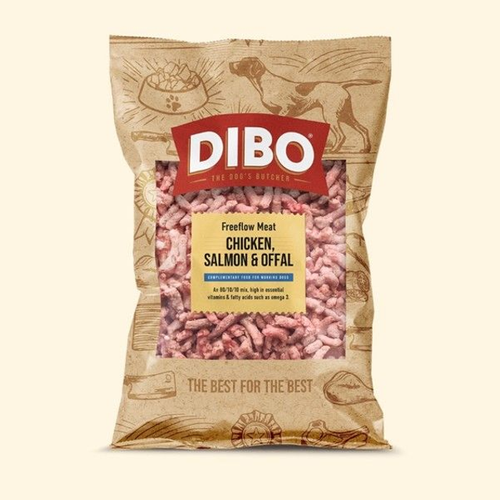DIBO Chicken, Salmon & Offal Freeflow 1kg raw dog food