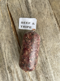 Bulmer Beef & Tripe 80-10-10 Bone Free Chubb 454g raw dog food