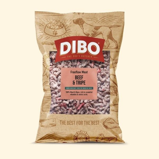 DIBO Beef & Tripe Freeflow 1kg raw dog food