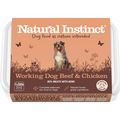 Natural Instinct Working Dog Beef and Chicken raw dog food 1kg